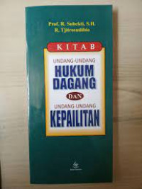 Image of Kitab Undang-Undang Hukum Dagang dan Undang-Undang Kepailitan